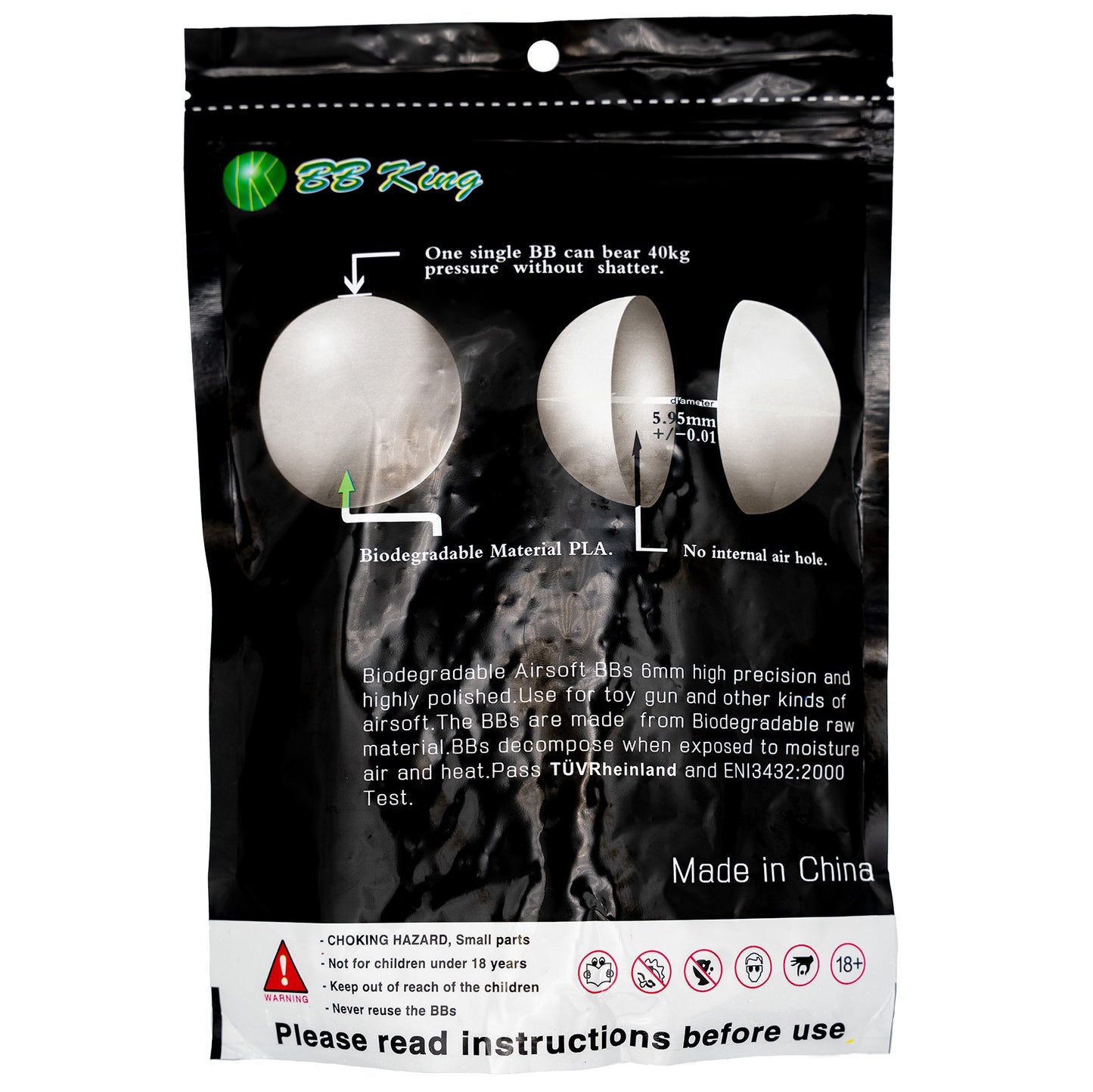 BB King High Precision 0.32g Bio BBs - Airsoft