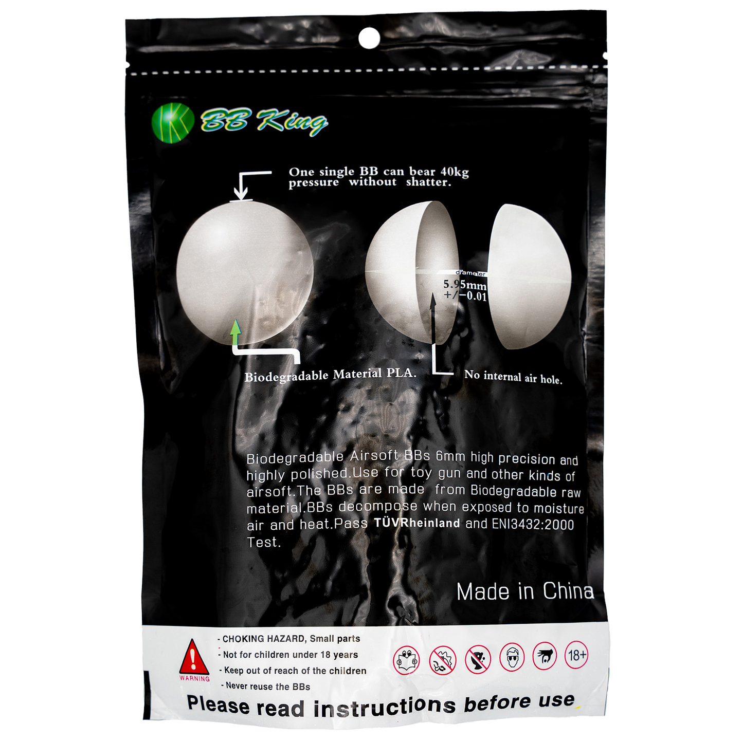 BB King High Precision 0.32g Bio BBs - Airsoft