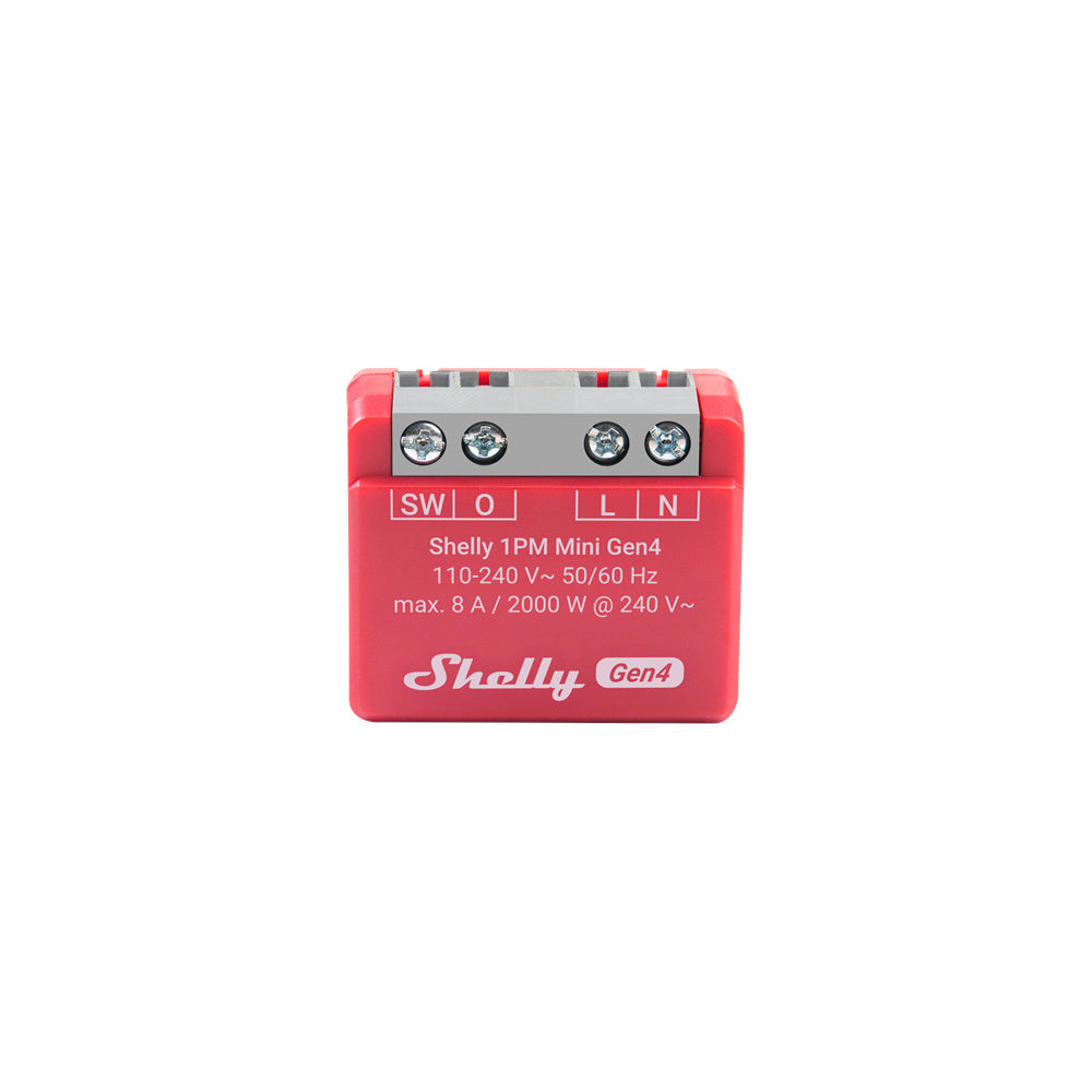Shelly 1PM Mini Gen4 multiprotocol (Wi-Fi, Bluetooth, Zigbee 3.0) Relay-Modul