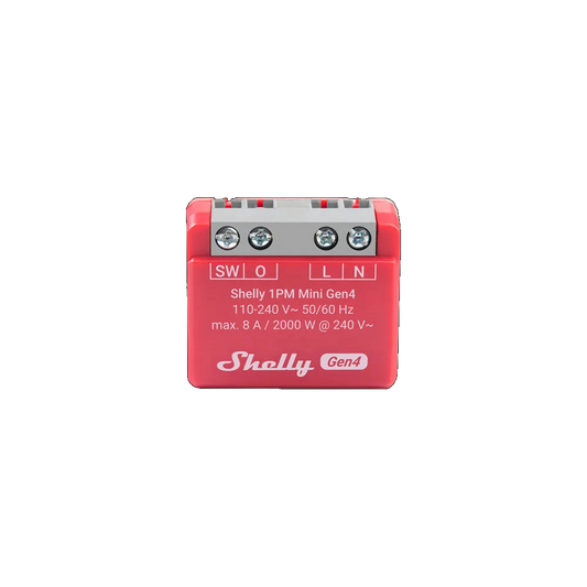 Shelly 1PM Mini Gen4 multiprotocol (Wi-Fi, Bluetooth, Zigbee 3.0) Relay-Modul