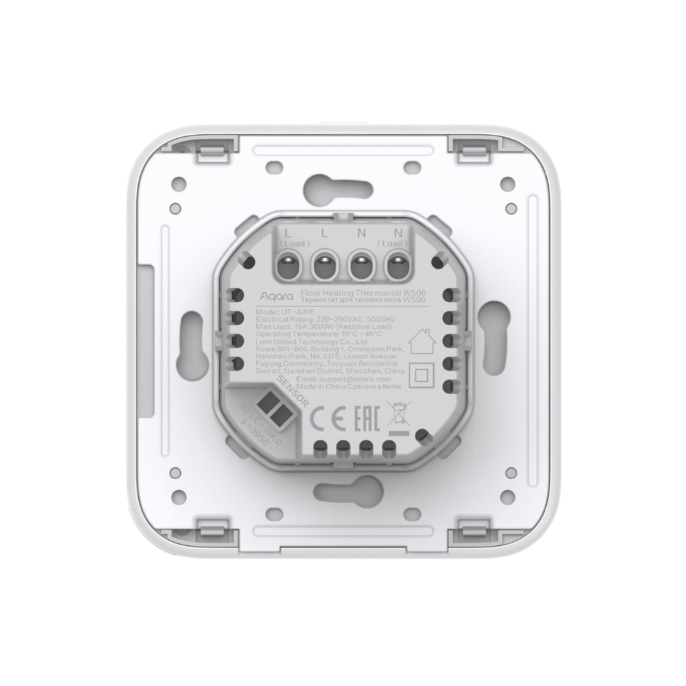 Aqara W500 Zigbee+Thread Wandthermostat Fußbodenheizung